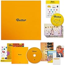 BTS Album - [ BUTTER ] (CREAM Ver.) CD-R + Photobook + Lyric Cards